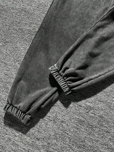 Chándales con estampado DTG personalizado de alta calidad OEM para hombre, chándales de algodón 100 para Navidad, chándales lavados con ácido personalizados - Product Image 5