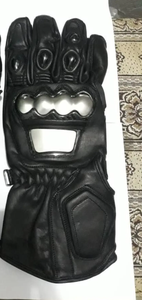 Guantes de cuero de alta calidad Guantes de cuero de moto Guantes de moto de carreras de cuero de vaca - Product Image 3