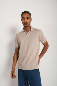 Uniforme para Hombre de Manga Corta, Camisa Polo de Color Gris con Botones, Estilo Clásico, Informal, 100% de Algodón, Color Liso - Product Image 5