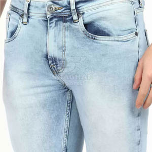 กางเกงยีนส์ผู้ชายทรงตรงคลาสสิก ขายส่ง จัดส่งรวดเร็ว กางเกงผู้ชายแบบฟอก - Product Image 5