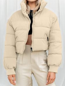 Chaquetas de burbujas hinchadas, ropa de invierno transpirable para mujer, chaquetas de burbujas con cremallera de invierno acolchadas para mujer, OEM personalizado - Product Image 3