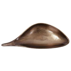 LuxeServe Rose <b>Gold</b> Irregular Leaf <b>Tray</b> Elegant and Unique <b>Serving</b> <b>Tray</b> for Home and Parties - Product Image 1