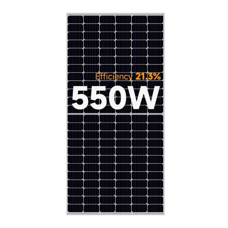 Bifacial Solar Panels 545 Watt Monocrystalline Rigid High Efficiency Photovoltaic Module China Manufacturer 460W 500W 550W PV