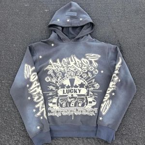 เสื้อฮู้ดซักกรดสำหรับผู้ชายผ้าฝ้าย100% พิมพ์ลายสตรีท GSM 400 - Product Image 4