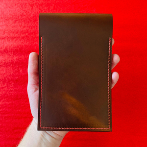 Porte-cartes de score en cuir PU marron, étui pour cartes de golf avec logo personnalisé, sports de plein air - Product Image 4
