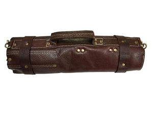 Sac organisateur de couteaux en cuir durable pour une utilisation en cuisine avec fermeture sécurisée, couleur et logo personnalisables, haute qualité - Product Image 4