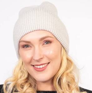 Moda nuevo estilo invierno suave al por mayor personalizado al aire libre de alta calidad gorros Jacquard ropa de calle cómodos gorros de mujer - Product Image 2