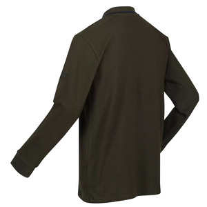 Top vente hommes café marron couleur manches longues coton Polo à vendre hommes t-shirts personnalisés à bas prix - Product Image 4