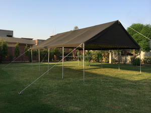 Tente en toile imperméable verte de haute qualité pour secours en cas de catastrophe, abri pour réfugiés, camping, tente d'hôpital, tente en toile à structure en acier - Product Image 5