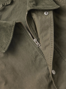 Chaqueta de soldadura personalizada de tela de piel de cuero transpirable más vendida, chaqueta de lona resistente personalizada, chaqueta de trabajo para hombres - Product Image 4