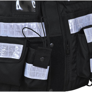 2024 personalizado mejor diseño de alta visibilidad cremallera frontal chaleco de seguridad reflectante medio transpirable chalecos de seguridad para hombres - Product Image 6