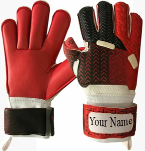 Guantes de Portero de Fútbol de Entrenamiento Intenso, Agarre de Látex de Alto Rendimiento, Correa de Muñeca Ajustable, Impermeables, Transpirables, con Cordones - Product Image 3