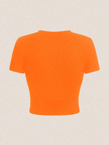Crop top femme 100% coton noir uni, col roulé, épaules tombantes, haut court à col haut - Product Image 3