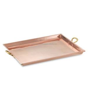 Plateau de service Fast Food en cuivre avec finition polie et poignée pratique, parfait pour les besoins de la cuisine et de la pâtisserie à domicile - Product Image 1