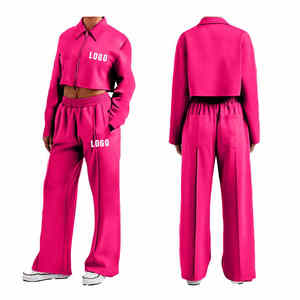 ชุดกีฬายูนิเซ็กซ์ชุดยาว2ชิ้นเสื้อมีฮู้ดลำลองพิมพ์ลายดิจิตอล - Product Image 3