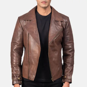 Chaquetas de Cuero para Hombre al por Mayor 2026, Chaquetas de Cuero Vacuno Original para Motociclismo y Carreras / Chaquetas de Moda - Product Image 5