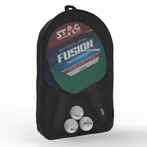 Ensemble de raquettes de tennis de table portables Stag Iconic Fusion avec sac de transport et balles, réglage à 9 angles pour débutants et jeu amusant - Product Image 5