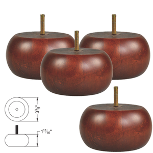 Prix usine facile à installer pieds de canapé en bois pieds de meubles de remplacement en bois massif pour canapé et lit jambe de meubles en bois - Product Image 5