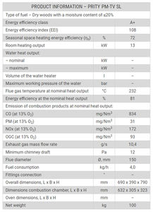 Cheminée à bois autoportante de haute qualité 13 kW Design moderne Matériau en acier 100% origine bulgare pour le chauffage de villa à domicile - Product Image 2