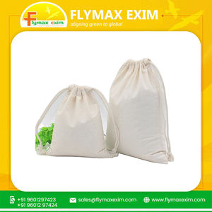 <b>Christmas</b> <b>Gift</b> Bag 100% Cotton Premium Quality Canvas Drawstring Bag with Letter Pattern Design for Wedding Functions on <b>Sale</b> - Product Image 2