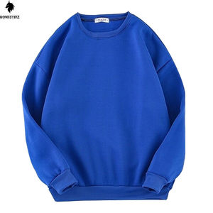 Sweat-shirt oversize en éponge française 100% coton de haute qualité pour hommes, sweat à capuche uni épais en polaire à épaules tombantes pour l'hiver - Product Image 3