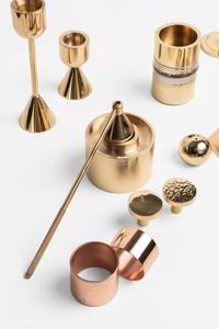 Fraîchement Design bougie accessoires outil bougie mèche tondeuse ensemble noir rose or louche briquet bougie éteignoir en gros - Product Image 4