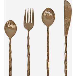 Cubiertos de Lujo Reutilizables con Logotipo, Cubiertos de Metal con Acabado Dorado Espejo, Tenedor, Cuchara, Cuchillos con Mango Moderno y Juego de Cubiertos de Tenedor y Cuchara - Product Image 5