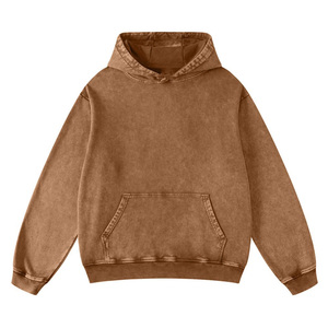 Automne décontracté unisexe pour classique imprimé LOGO lavage à l'acide à capuche High Street Sports pull lâche coton mélangé - Product Image 6