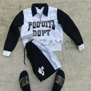 Custom Two Piece Windbreaker Short AND Jacket <b>set</b> Nylon/Polyester Streetwear Windbreaker Short Tracksuit <b>Set</b> For Summer - Product Image 4