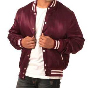 Chaqueta Universitaria de Satén Estilo Nuevo para Hombre, Chaquetas Universitarias de Satén Melton al por Mayor, Chaqueta Universitaria con Letras Bordadas para Hombre - Product Image 3