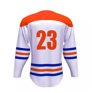 Maillot de hockey sur glace personnalisé 100% polyester pour adultes - Maillot de sport respirant et écologique avec taille personnalisée - Product Image 6