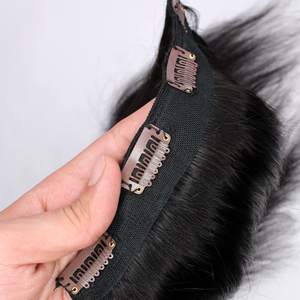 Extensiones de cabello Remy indio más vendidas, rizos Jerry de trama plana sin procesar puros en color de cabello Natural para Volumen de longitud instantánea - Product Image 5