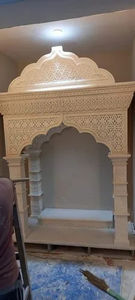 Vente en gros de temples d'intérieur de temple en marbre blanc en pierre naturelle pour les maisons et les bureaux à bas prix - Product Image 4