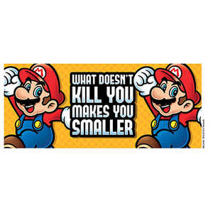 Taza con Diseño de Dibujos Animados de Super Mario, Lo Que No Te Mata Te Hace Más Pequeño, Ideal para Regalos - Product Image 2