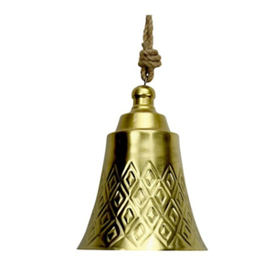 Campanas de Jardín Colgantes Modernas, Hechas a Mano, de Metal Dorado de Calidad Creativa, Ecológicas, Tamaño Personalizado, Decoración para el Hogar de Interior - Product Image 1