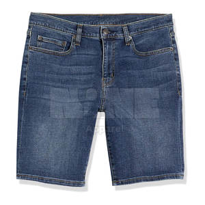 Pantalones cortos vaqueros ajustados personalizados de alta calidad para hombre, gran oferta, ropa deportiva informal de Pakistán - Product Image 1