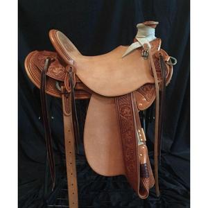 Artisanat Selle de course en cuir de buffle 100% véritable Qualité supérieure Selle anglaise Durable Léger Absorbant la transpiration OEM Personnalisé - Product Image 6