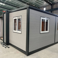 Casa Contenedor Prefabricada de 40 pies, Expandible de 20-40 pies, 3 Dormitorios, Planos de Casa Plegable de Acero y Madera, Hotel al Aire Libre, Oficina, Hospital