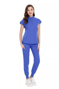 Mode hôpital uniformes infirmière beauté Salon dentaire travail vêtements gommage uniforme médical gommages ensembles pour hommes femmes à manches courtes - Product Image 2