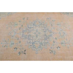 6.2x9.6 ft Turkish Rug Eco-Friendly <b>Yellow</b> Patchwork Traditional <b>Wool</b> Rug with Latex Backing - Product Image 5