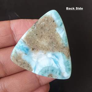 อัญมณี Larimar Cabochon ธรรมชาติ100% อัญมณี Larimar แท้ทำอัญมณีชิ้นหนึ่งในราคาขายส่งจำนวนมาก - Product Image 2