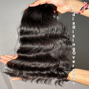 Cheveux vierges indiens non traités 100% bruts, alignés sur les cuticules, sans nœuds, vente en gros - Product Image 2