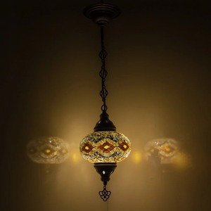 โคมไฟโมเสคคุณภาพสูง ไฟ LED อัจฉริยะ สำหรับห้องนั่งเล่น ห้องนอน สำนักงาน คริสต์มาส ทำด้วยมือ เป็นมิตรกับสิ่งแวดล้อม - Product Image 3