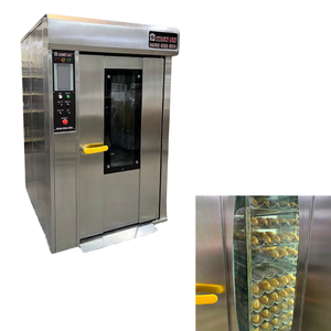 Good Price Automatic Bread Oven 16 Trays Warranty 1 Year Stainless Steel <b>Rotary</b> Oven Made in Vietnam Manufacturer - Product Image 1