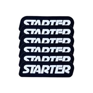 <b>Black</b> White 3D PVC Rubber Eco-Friendly <b>Heart</b> Alphabet Logo Patch Custom Text Sew-On Promotional Gift Patch - Product Image 3