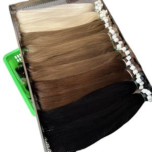 Cheveux vierges de haute qualité, 100% cheveux humains vietnamiens, clips, prix de gros, extensions à clips, naturel, lisses, paquet - Product Image 1