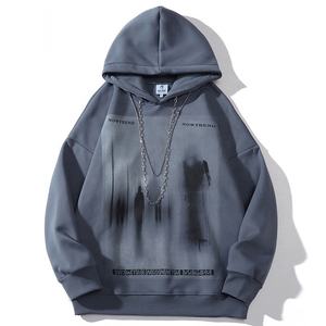 Sudaderas con capucha para hombre, Jersey serigrafiado, sudadera de forro polar de algodón, estilo extragrande, venta al por mayor, ropa de calle informal, ropa deportiva activa - Product Image 1