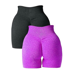 Pantalones cortos de Yoga estampados de cintura alta para mujer, Unisex, 2025, cintura media de la mejor calidad con bolsillos, pantalones cortos atléticos para mujer - Product Image 5