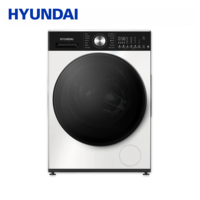 Lave-linge frontal entièrement automatique HYUNDAI 9 kg avec moteur BLDC à inversion, 1200 tr/min, cuve en acier inoxydable, écran LED