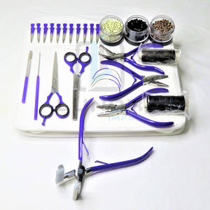 Pince d'extension de cheveux personnalisée, prix d'usine Direct, couleur lavande, Kit d'outils avec étiquette de marque gratuite - Product Image 3